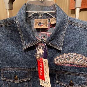 Denim Jacket/Pageant/Tiara Jacket
